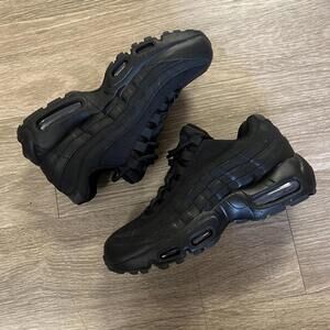 New Nike Air Max 95 Recraft GS Shoes “Triple Black” Size 6Y / W 7.5 II4053-001